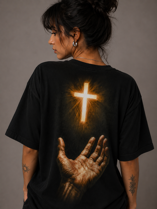 Camiseta Oversized | Cruz Sagrada Unissex