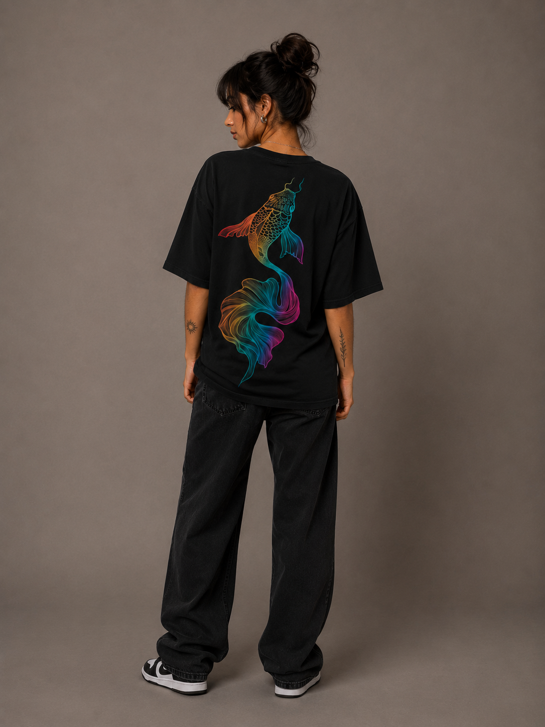 Camiseta Oversized | Fish Colors Unissex