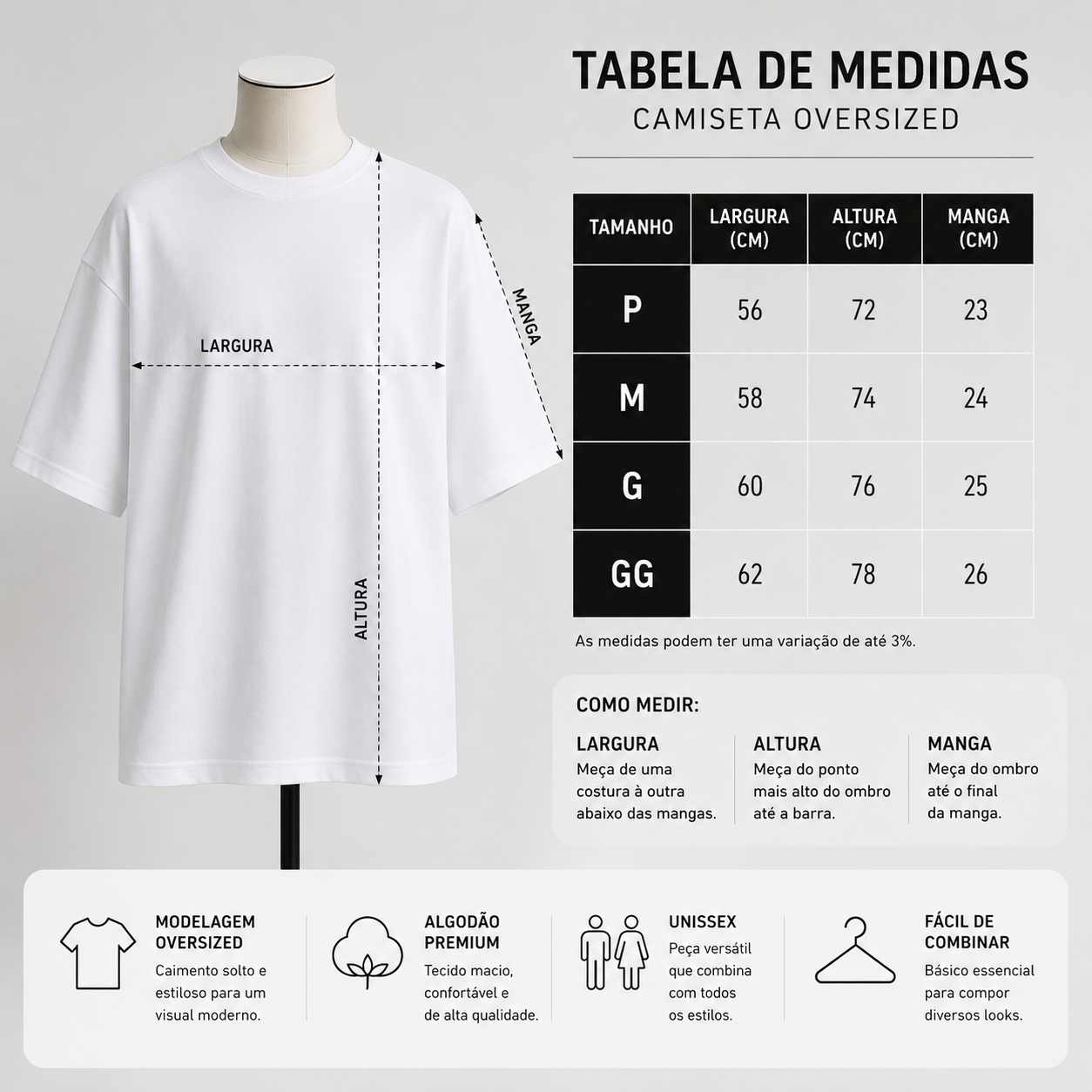 Camiseta Oversized | New Session Unissex