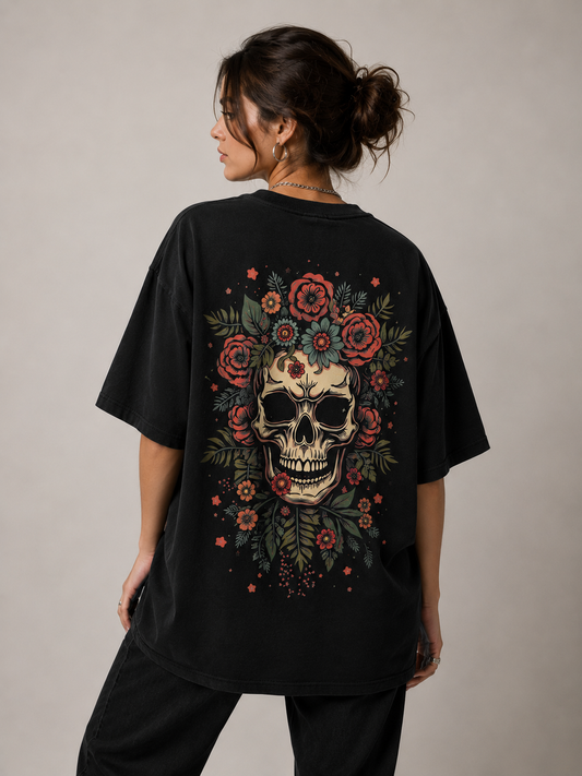 Camiseta Oversized | Caveira Mexicana Unissex