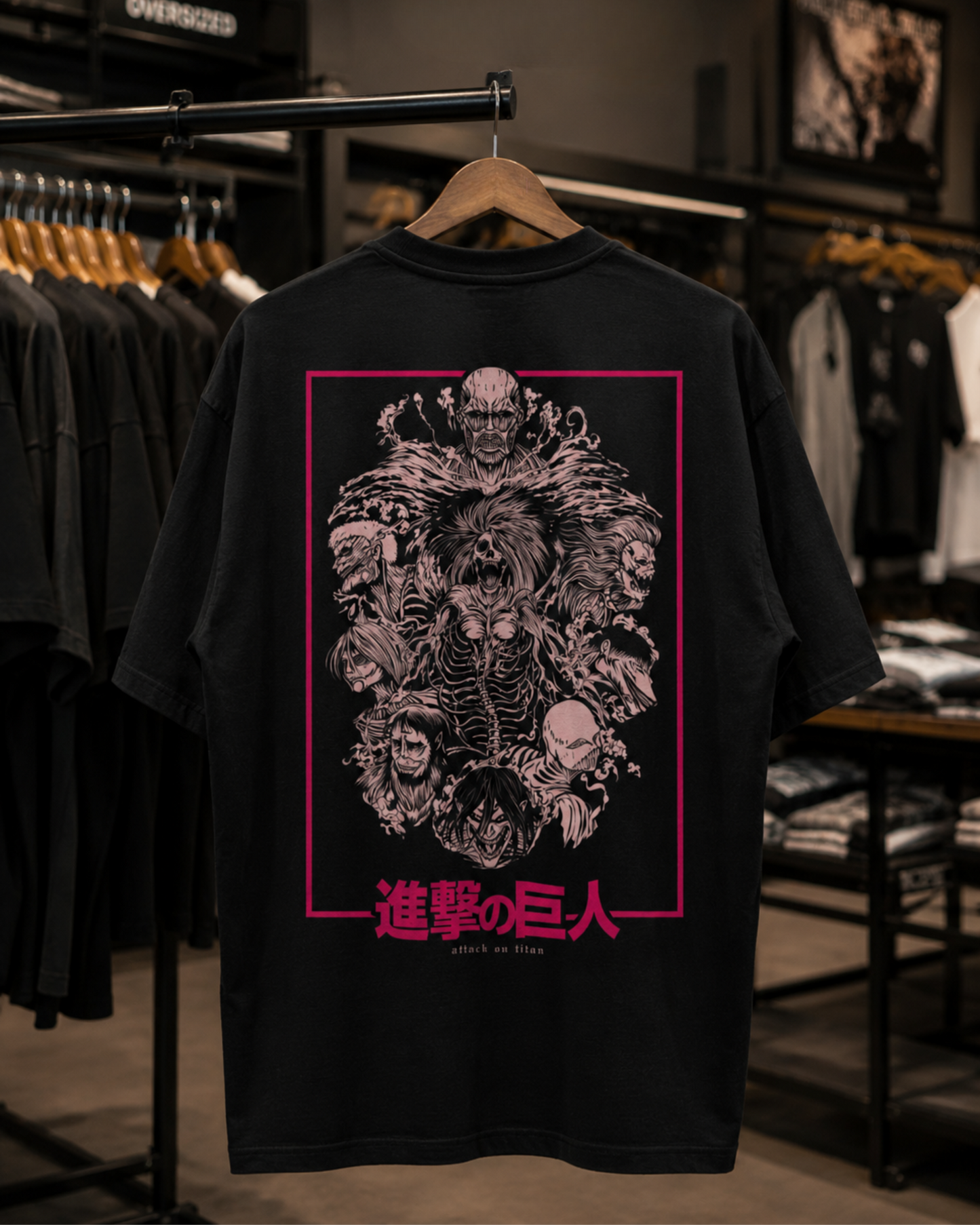 Camiseta Oversized | Attack On Titan Unissex