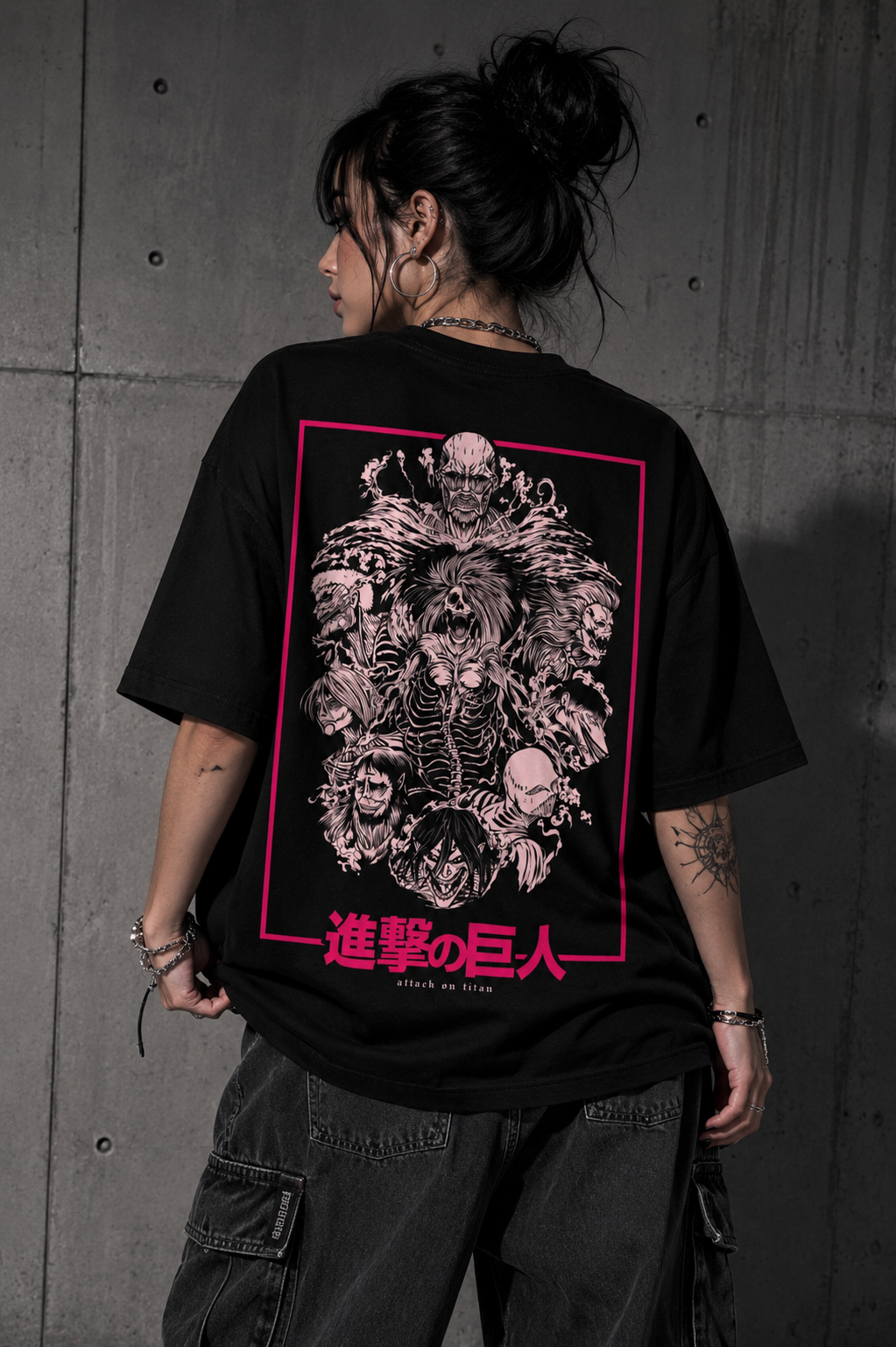 Camiseta Oversized | Attack On Titan Unissex