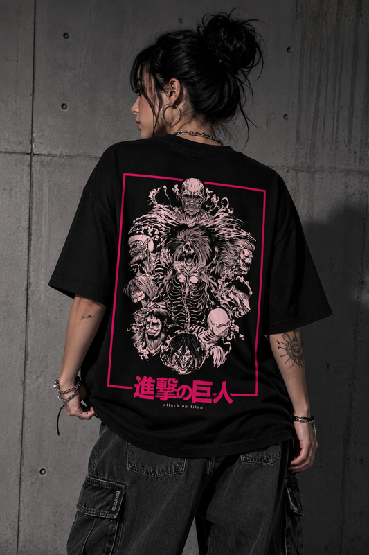 Camiseta Oversized | Attack On Titan Unissex