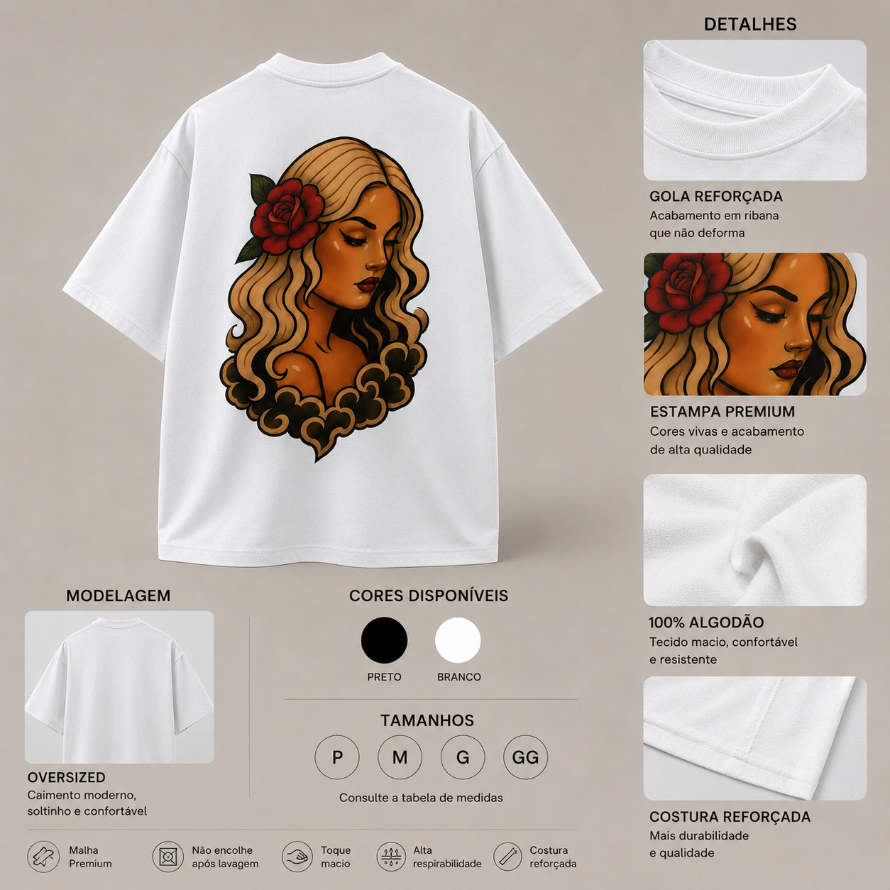 Camiseta Oversized | Cigana Mystic Unissex