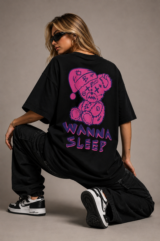 Camiseta Oversized | Wanna Sleep Unissex