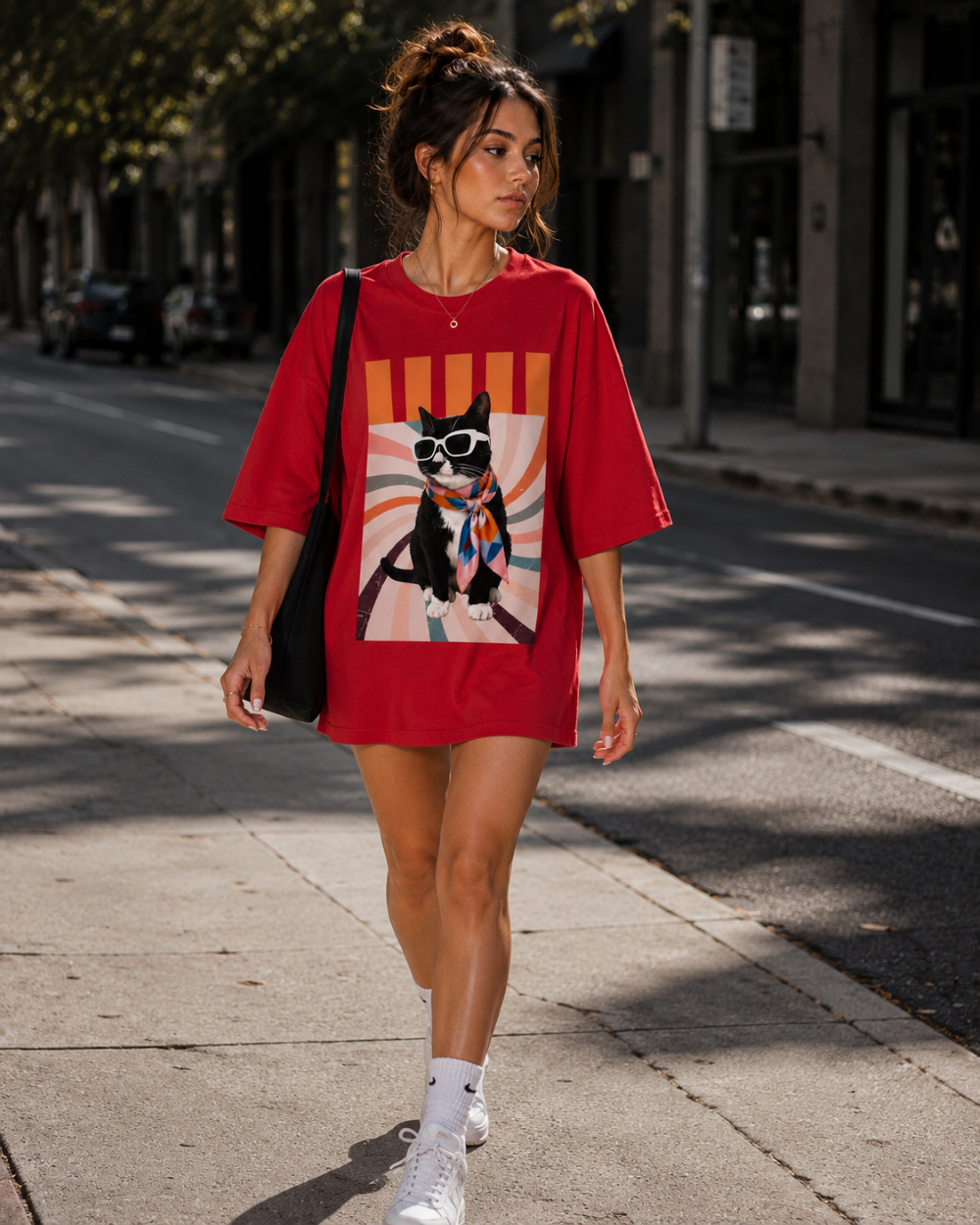 Camiseta Oversized | Cat Unissex