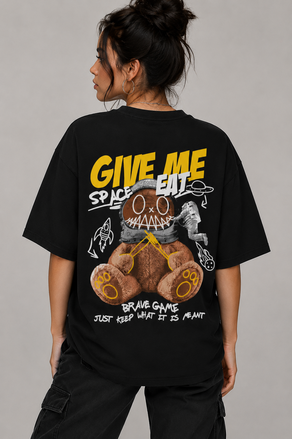 Camiseta Oversized | Bear Give Me Unissex