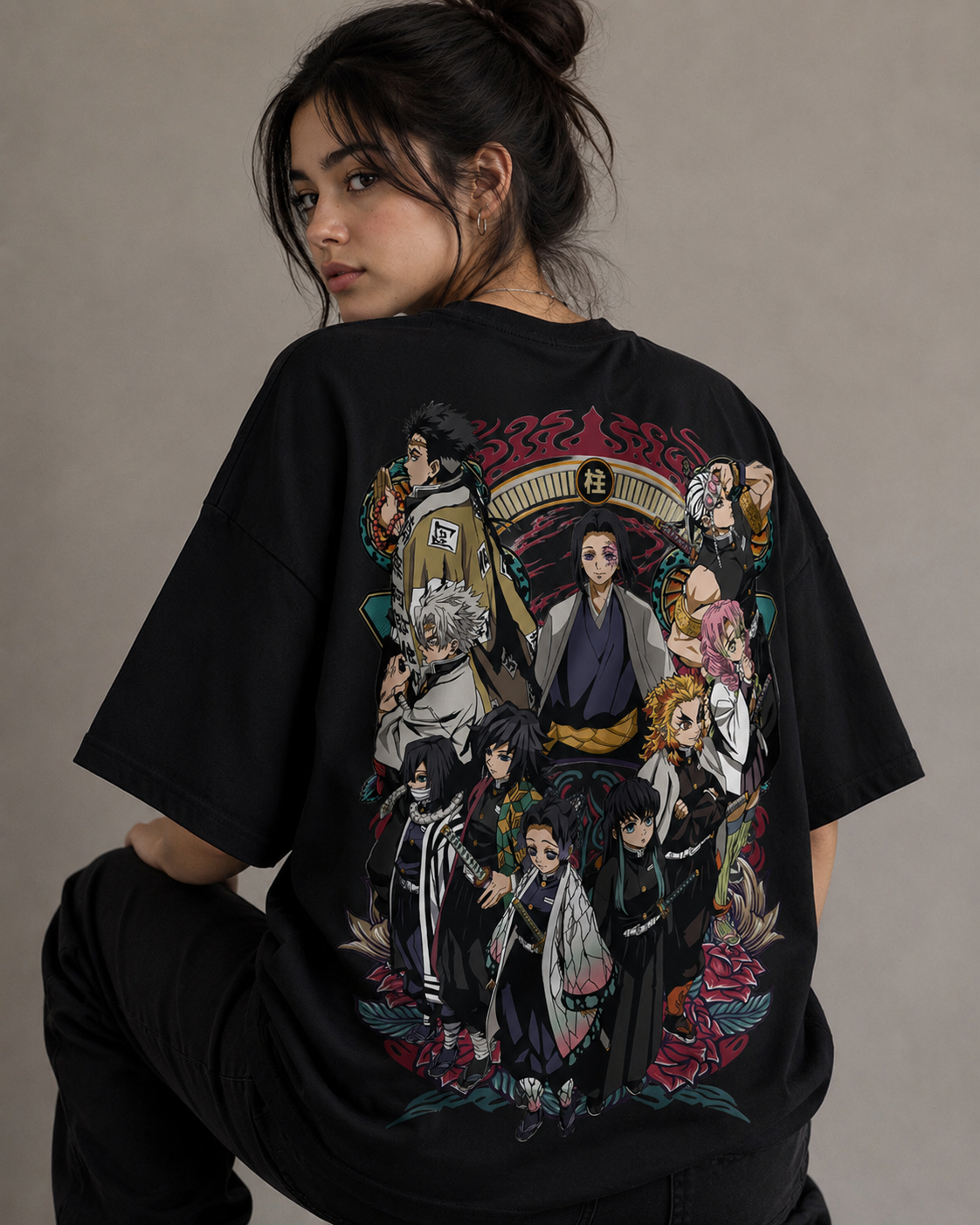 Camiseta Oversized | Demon Slayer Unissex