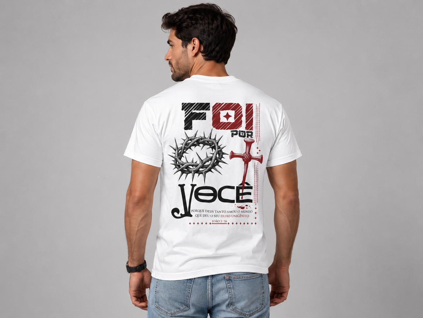 T-Shirt Coleção Cristã | Foi por você