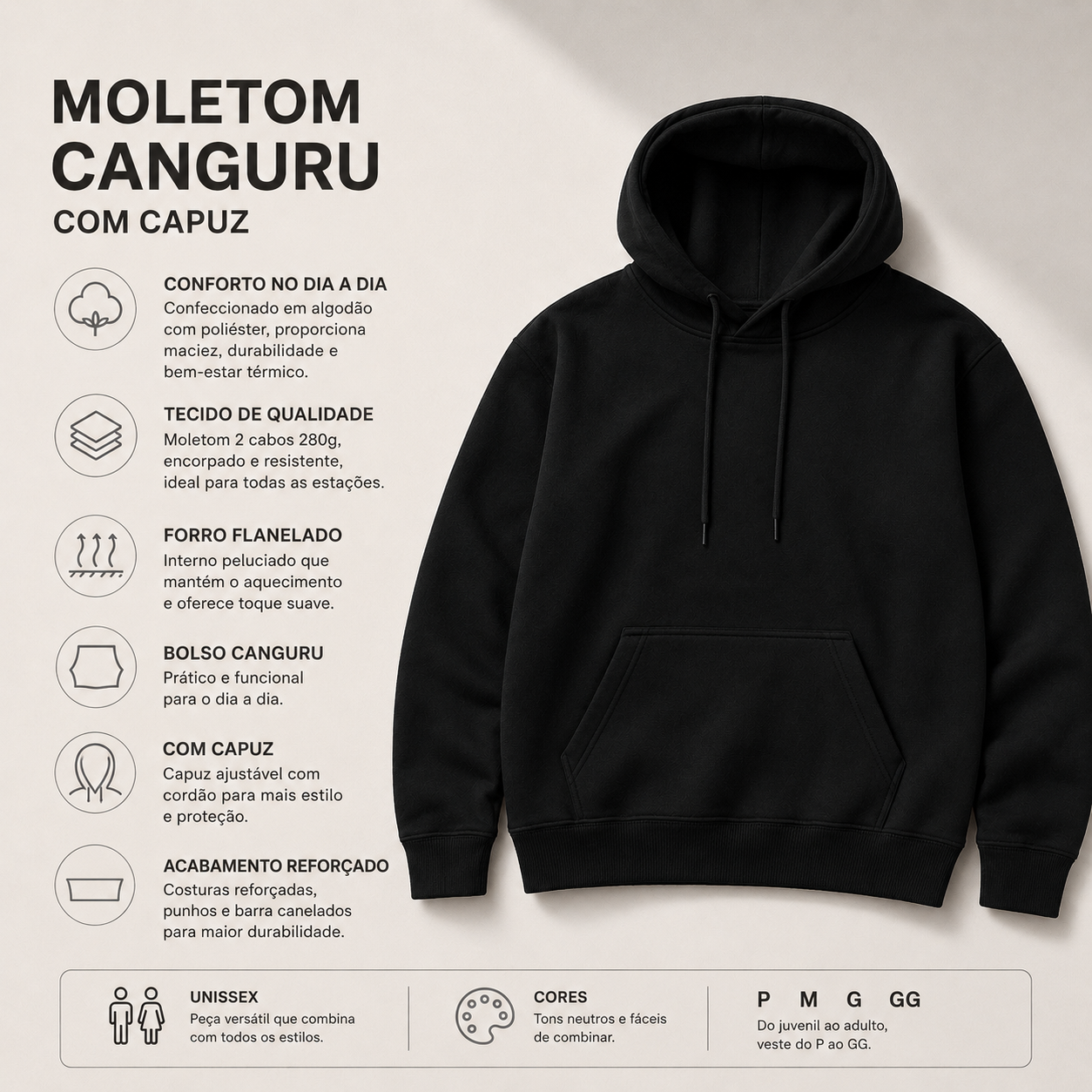 Moletom Canguru | Básico