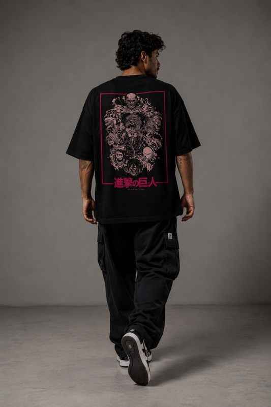 Camiseta Oversized | Attack On Titan Unissex