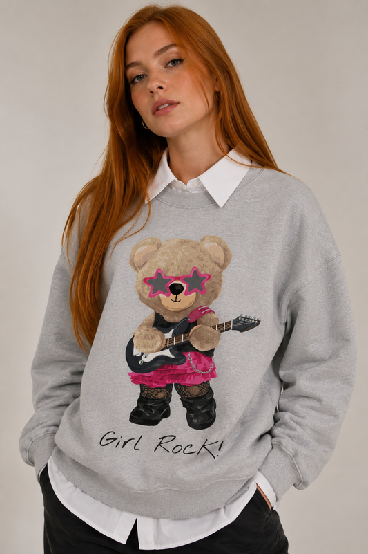 Moletom Careca | Girl Rock