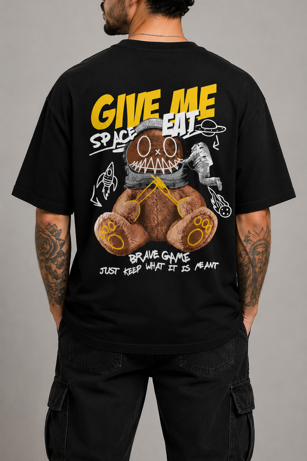 Camiseta Oversized | Bear Give Me Unissex