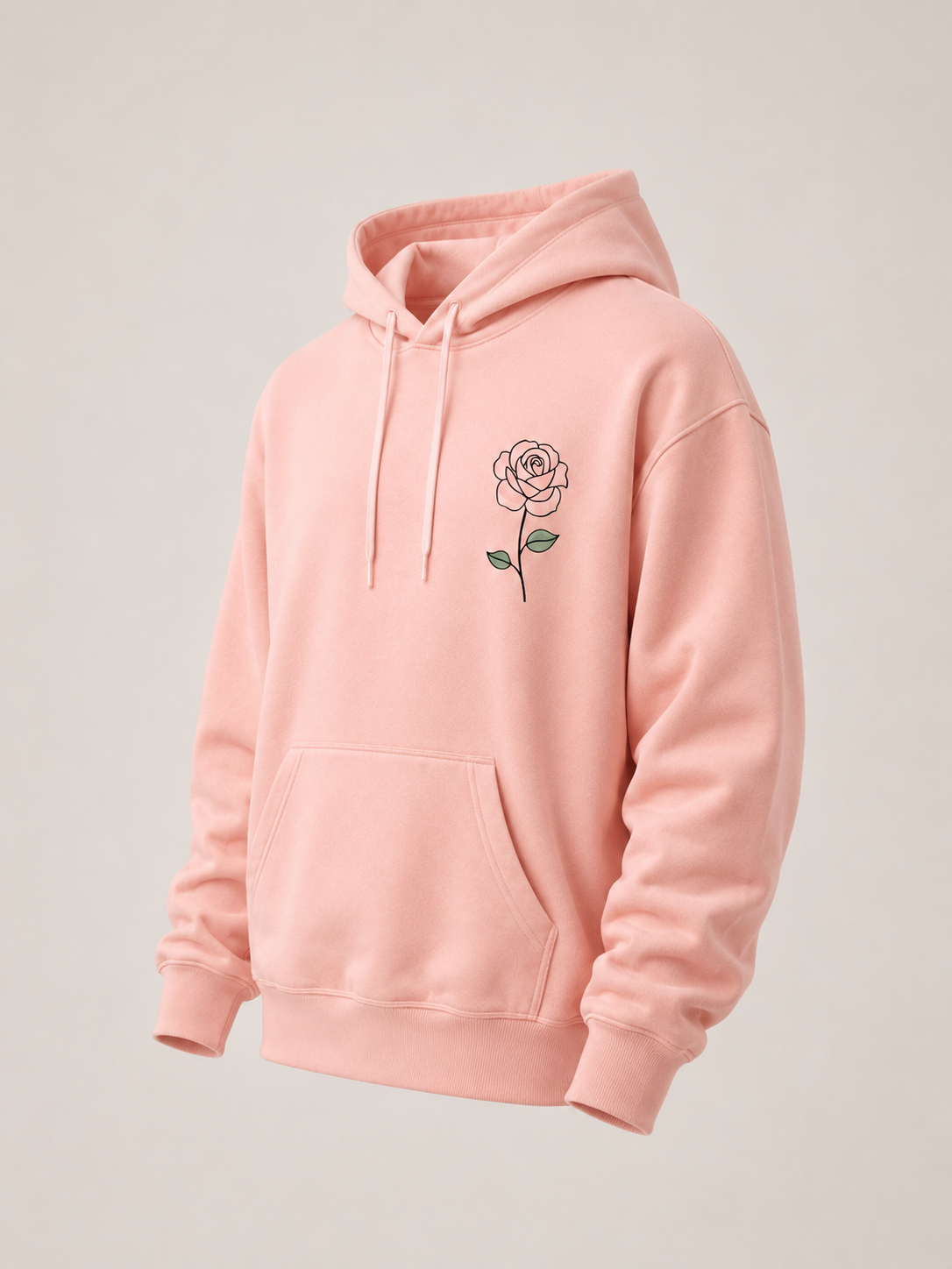 Moletom Canguru Minimalista | Rosa
