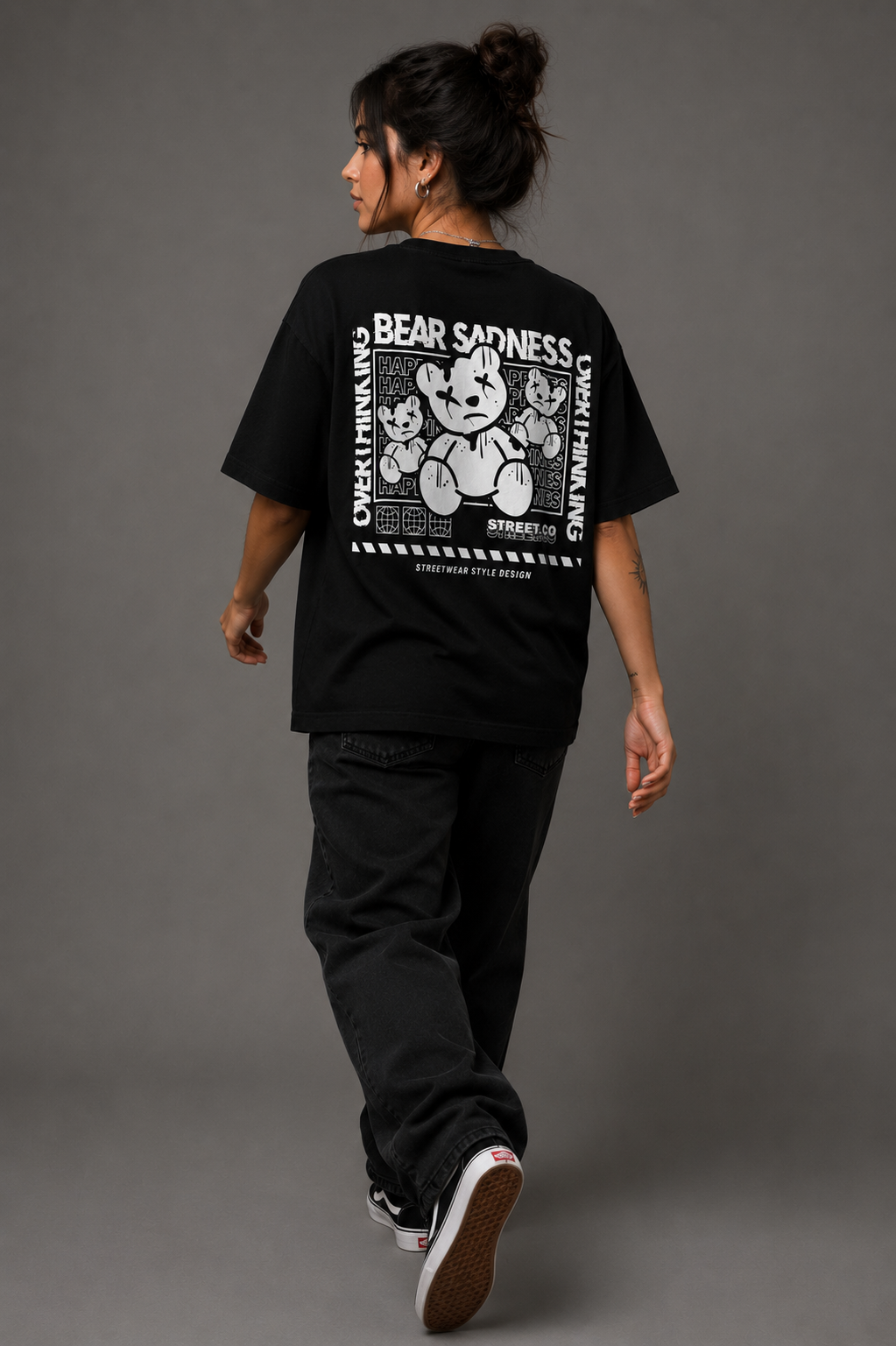 Camiseta Oversized | Bear Sadness Unissex