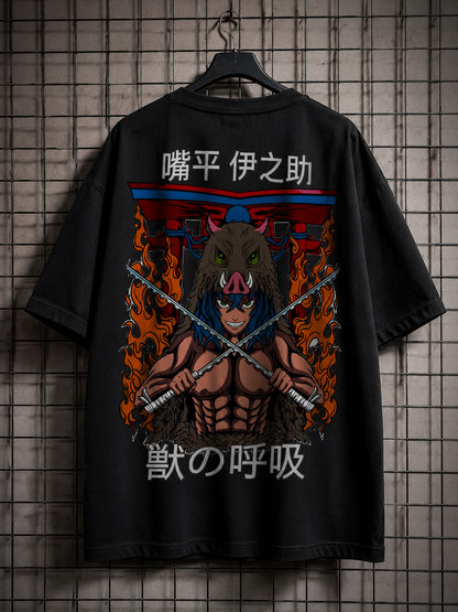 Camiseta Oversized | Inosuke Hashibira Unissex