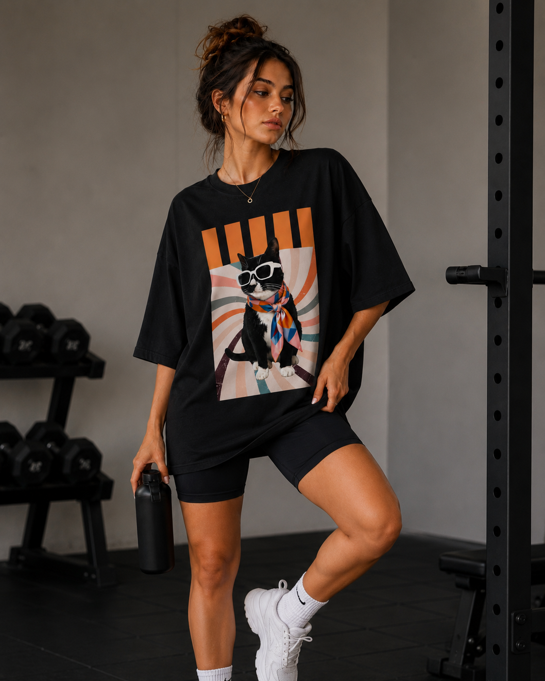 Camiseta Oversized | Cat Unissex