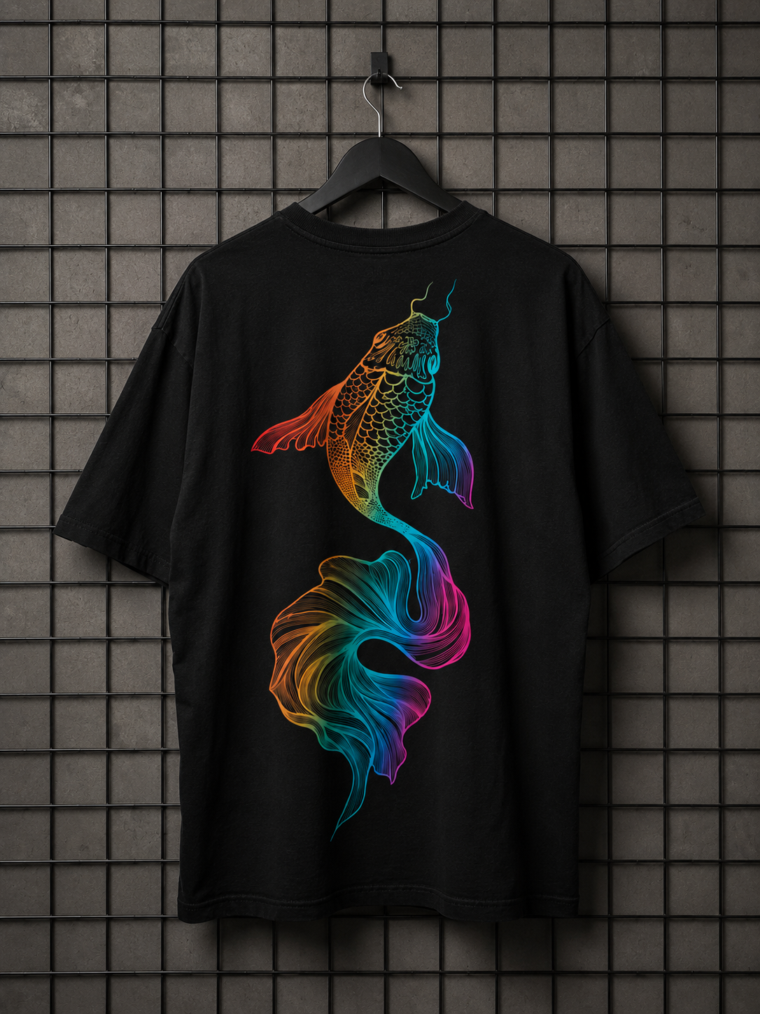 Camiseta Oversized | Fish Colors Unissex