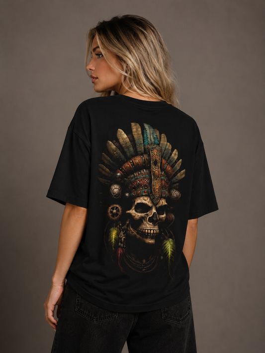Camiseta Oversized | Caveira Apache Unissex