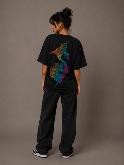Camiseta Oversized | Fish Colors Unissex