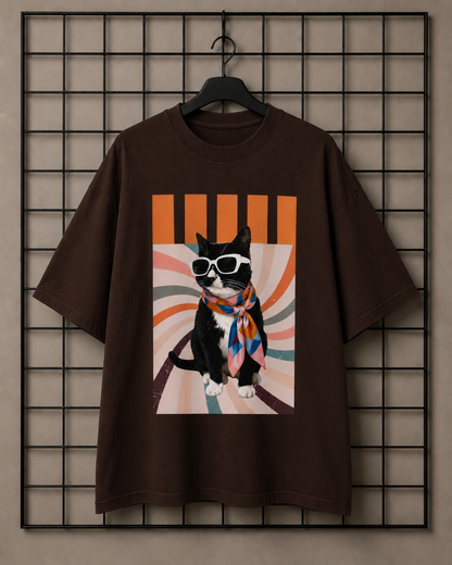 Camiseta Oversized | Cat Unissex