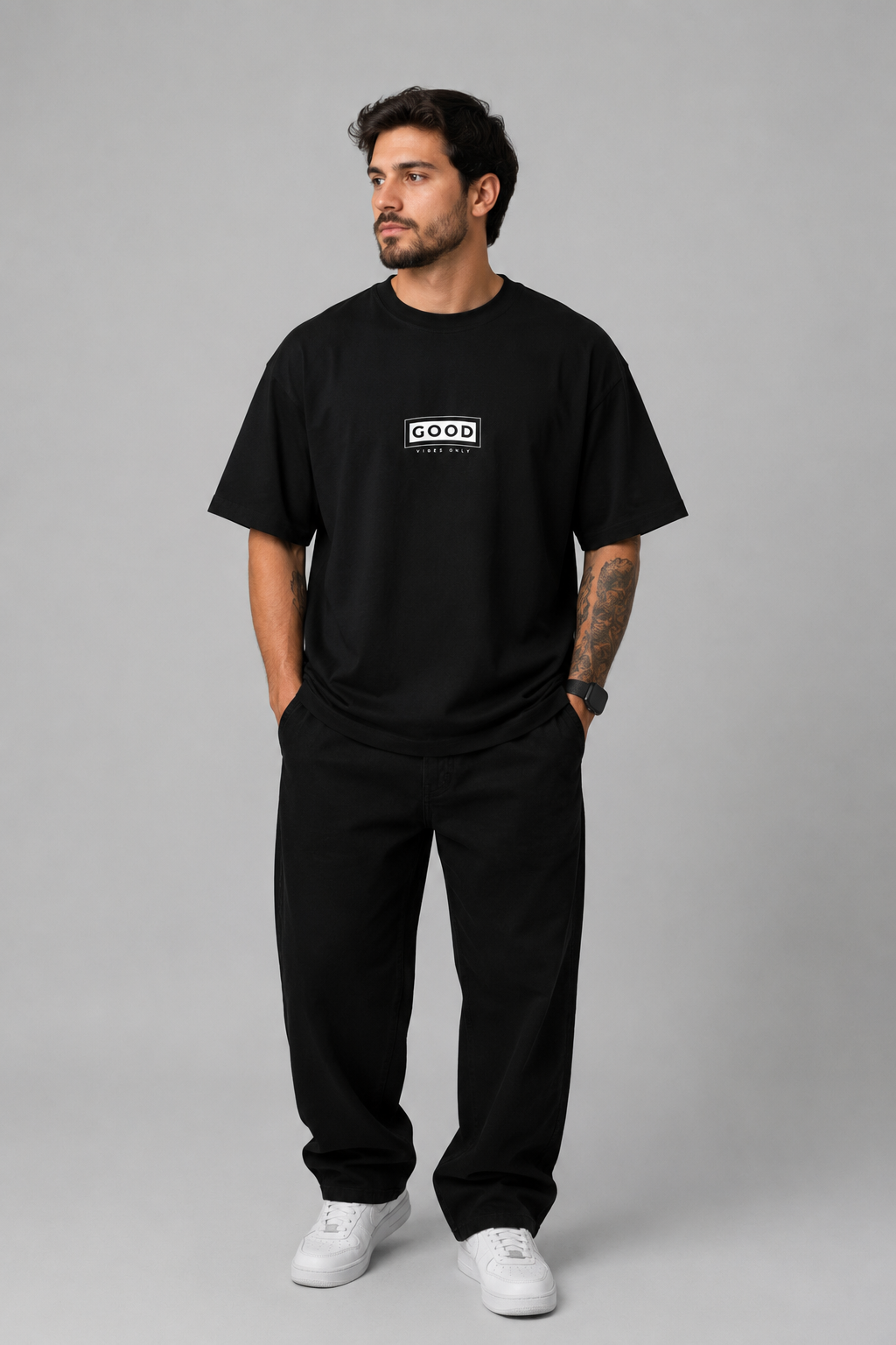 Camiseta Oversized | Good Vibes Only Unissex