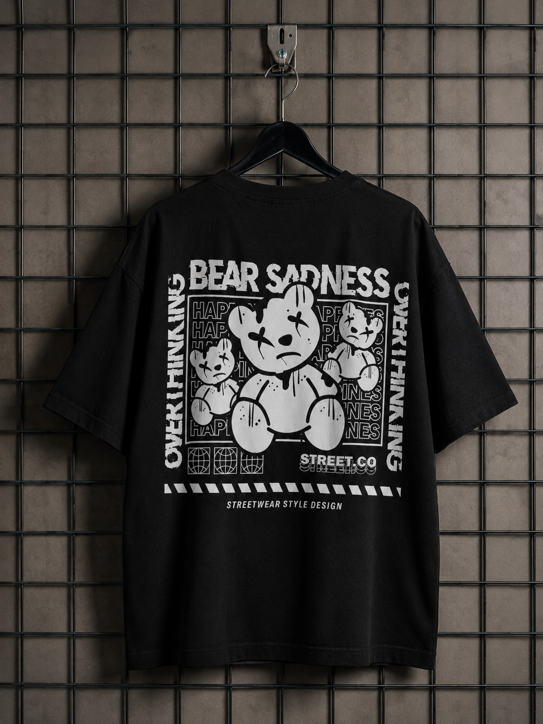 Camiseta Oversized | Bear Sadness Unissex