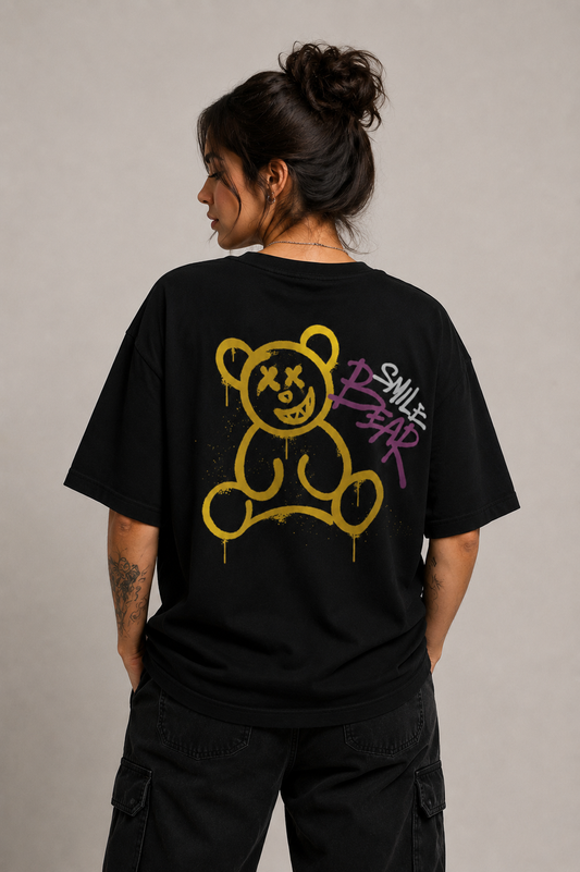Camiseta Oversized | Bear Smile Unissex