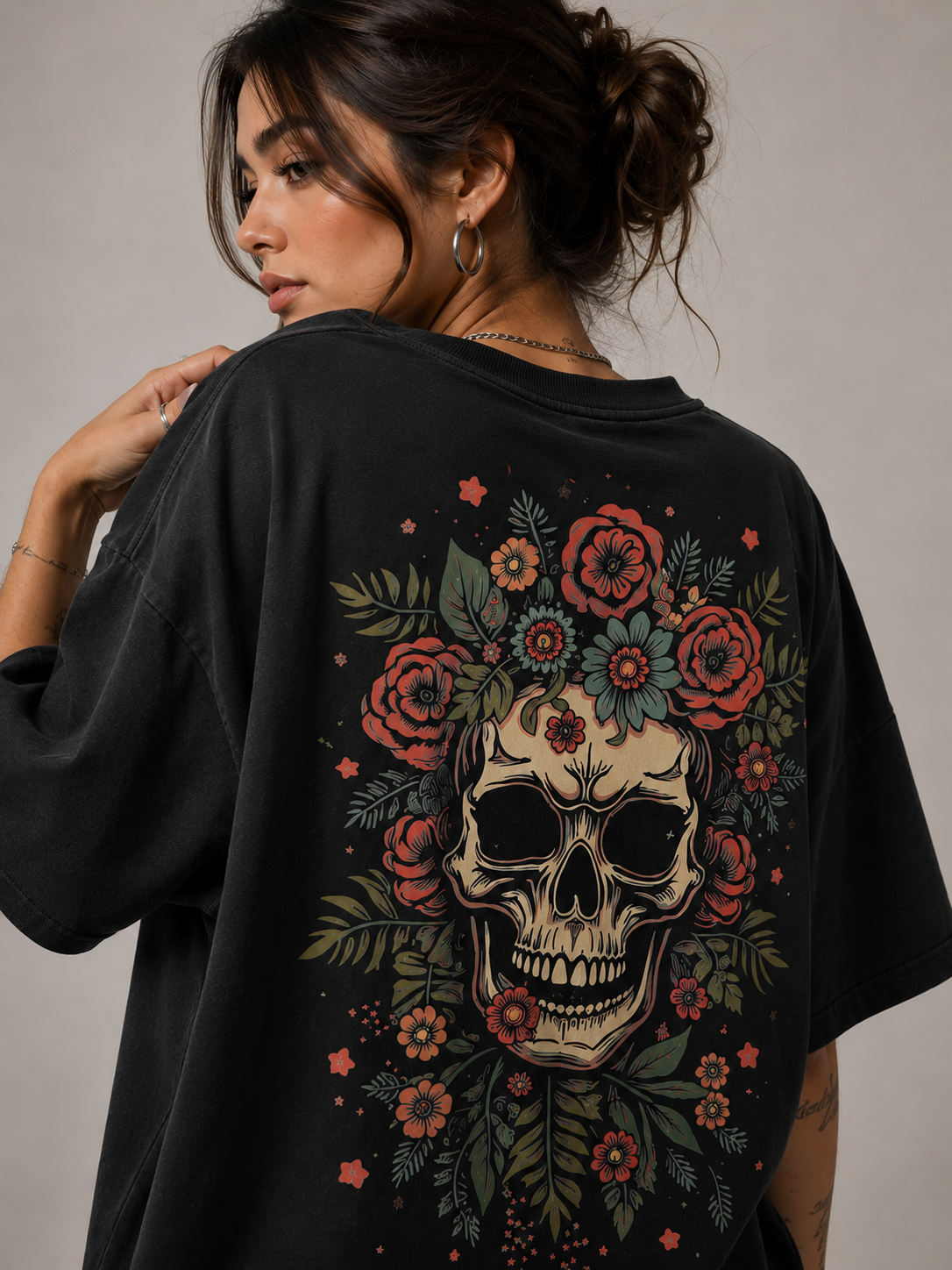 Camiseta Oversized | Caveira Mexicana Unissex