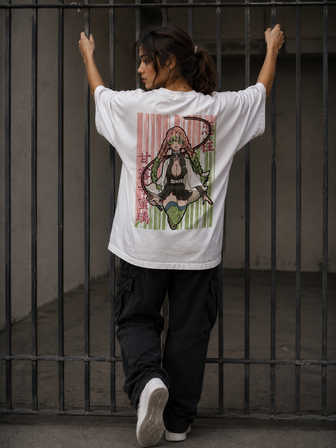 Camiseta Oversized | Mitsuri Kanroji Unissex