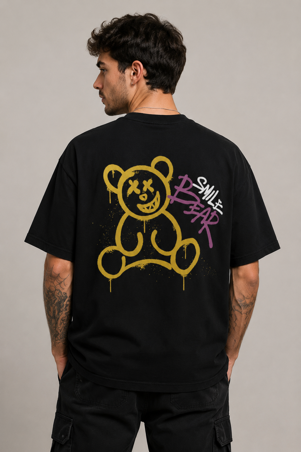 Camiseta Oversized | Bear Smile Unissex