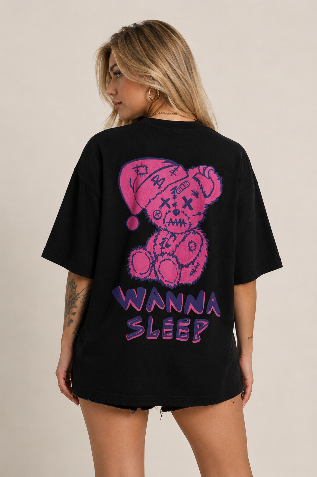Camiseta Oversized | Wanna Sleep Unissex