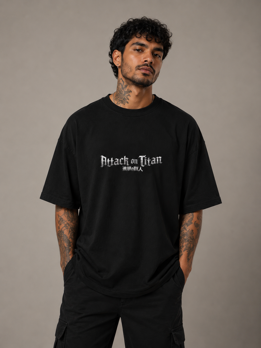 Camiseta Oversized | Attack On Titan Unissex