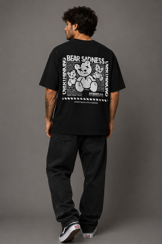 Camiseta Oversized | Bear Sadness Unissex