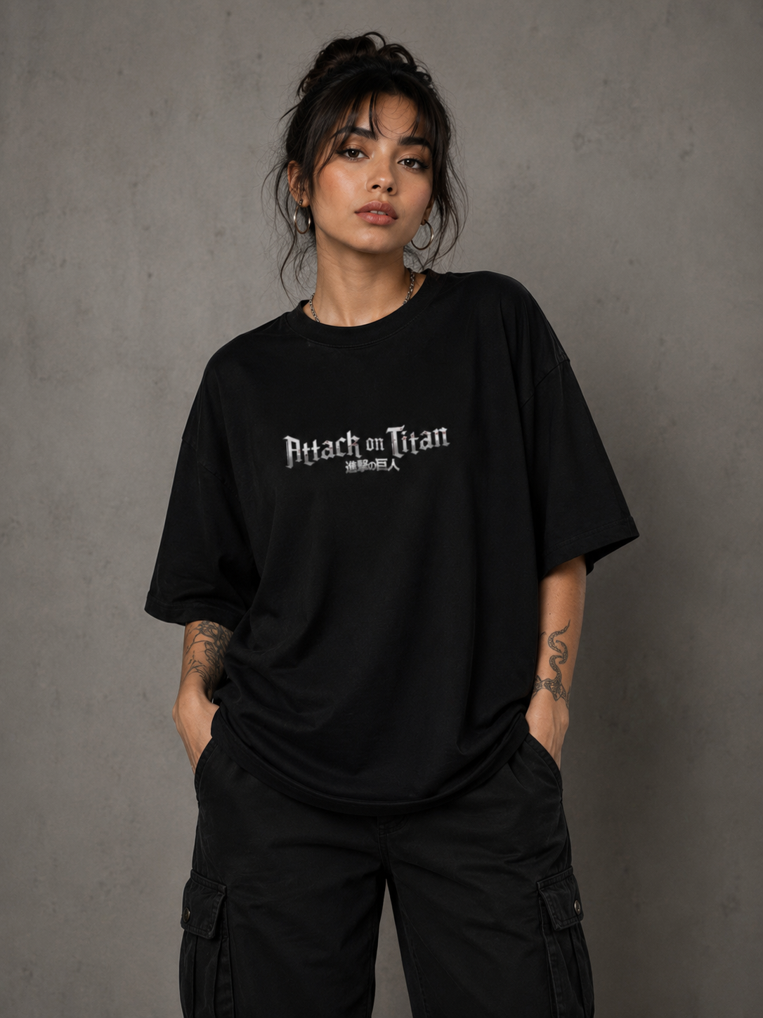 Camiseta Oversized | Attack On titan Unissex