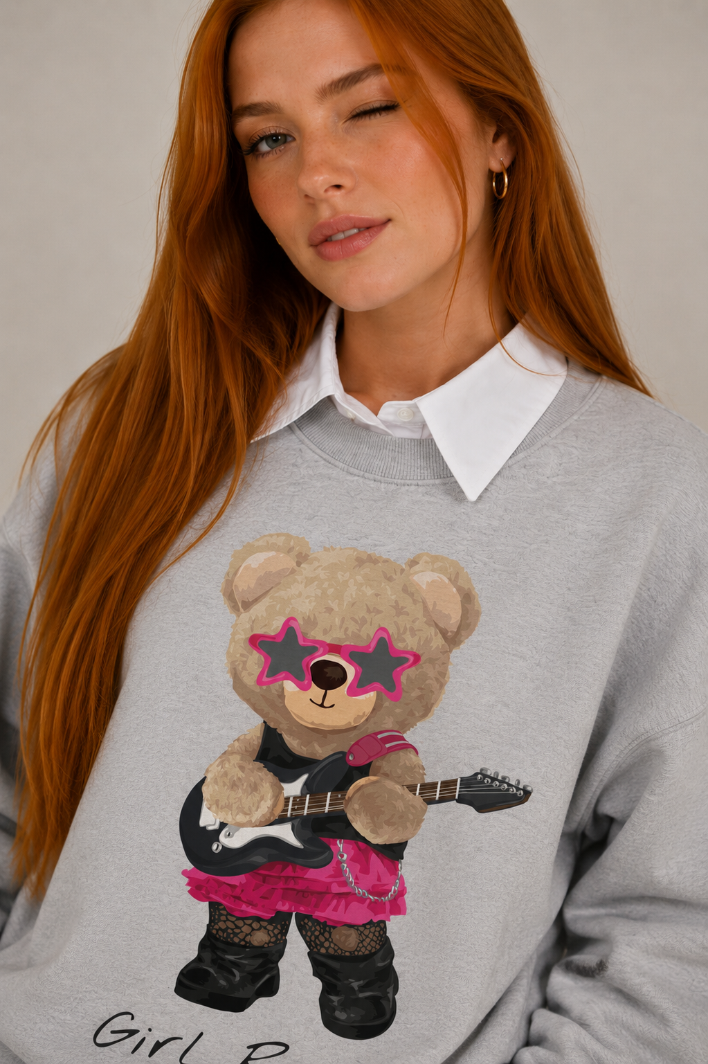 Moletom Careca | Girl Rock