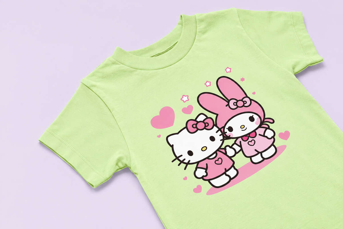 Camiseta | Hello Kitty e My Melody