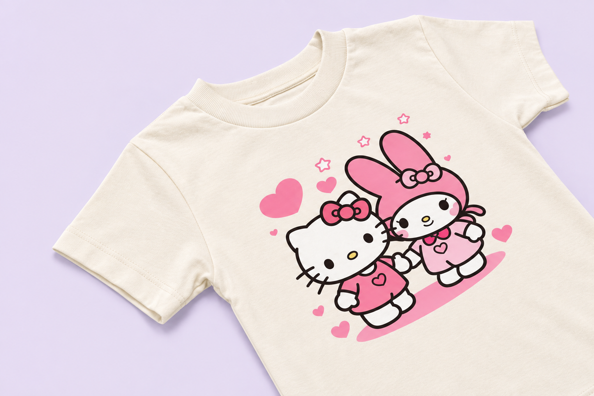 Camiseta | Hello Kitty e My Melody