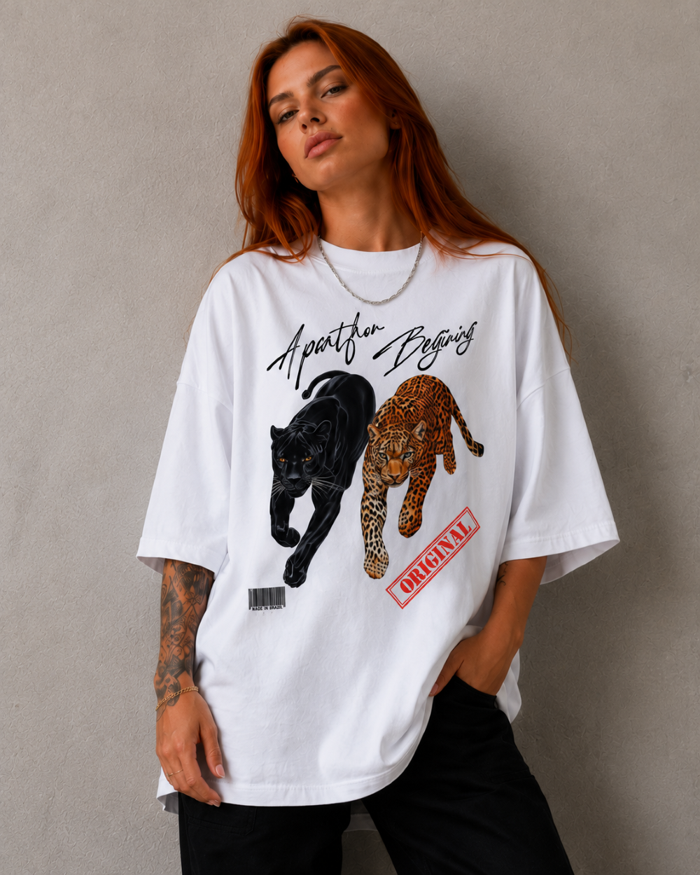 Camiseta Oversized | Onças Unissex