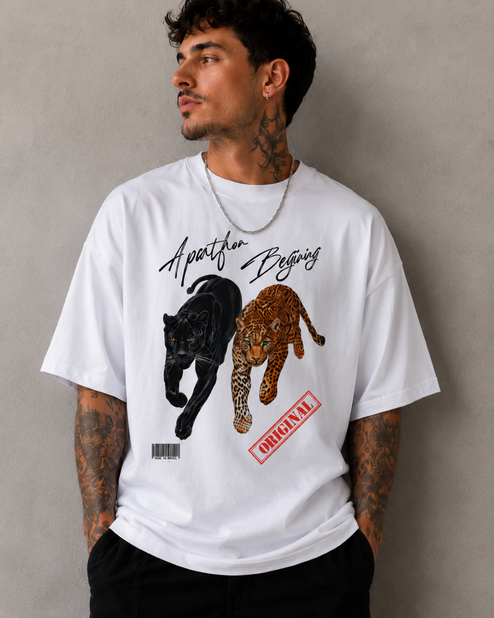 Camiseta Oversized | Onças Unissex