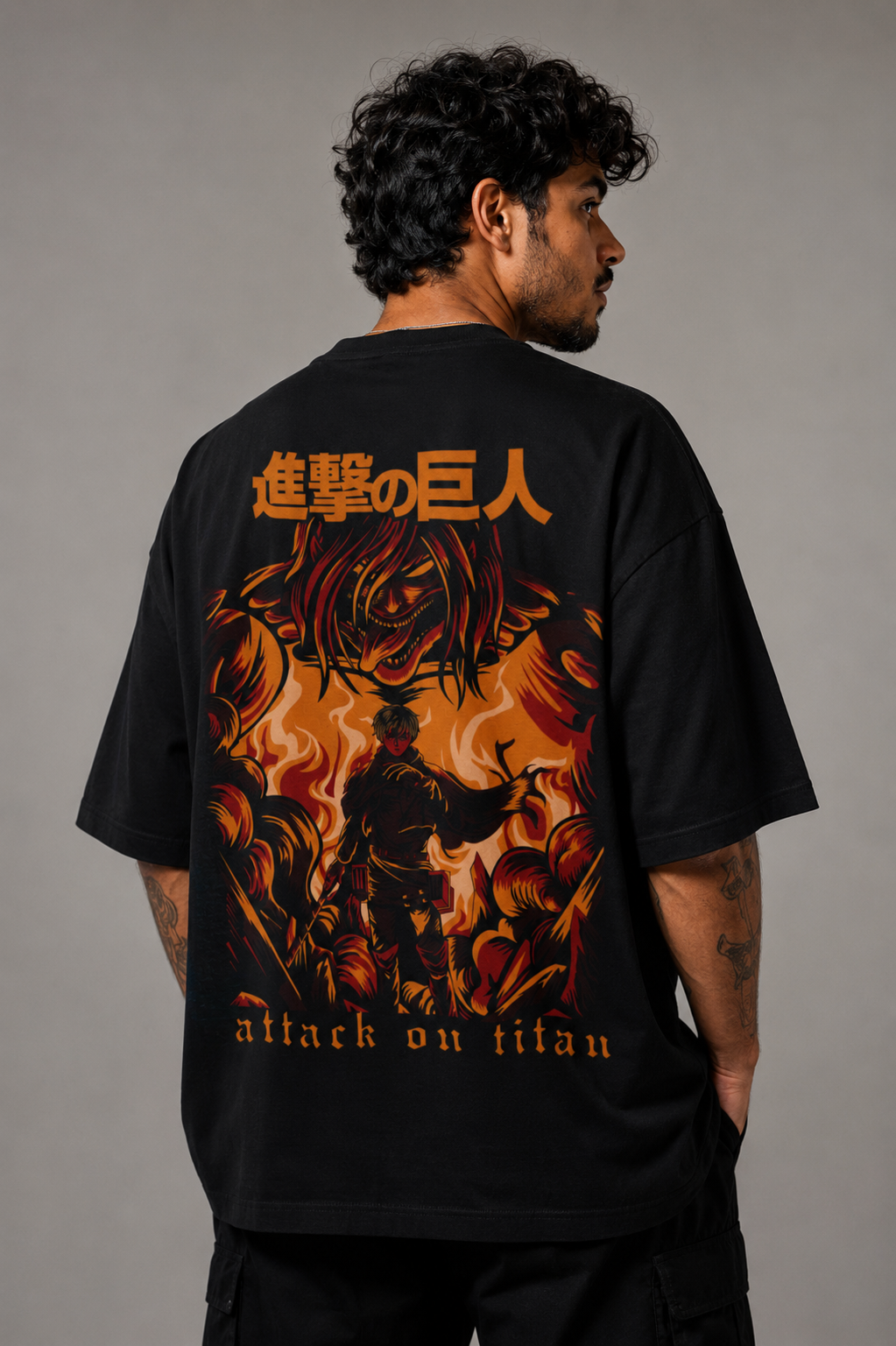 Camiseta Oversized | Attack On Titan Unissex