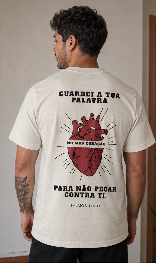 T-Shirt Coleção Cristã | Salmos 119:11