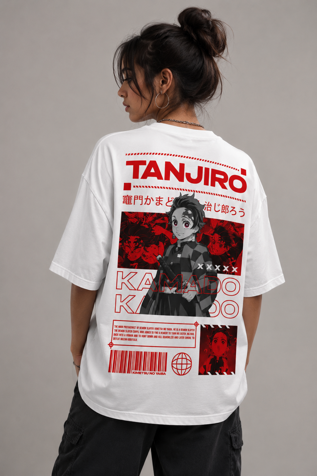 Camiseta Oversized | Demon Slayer Unissex