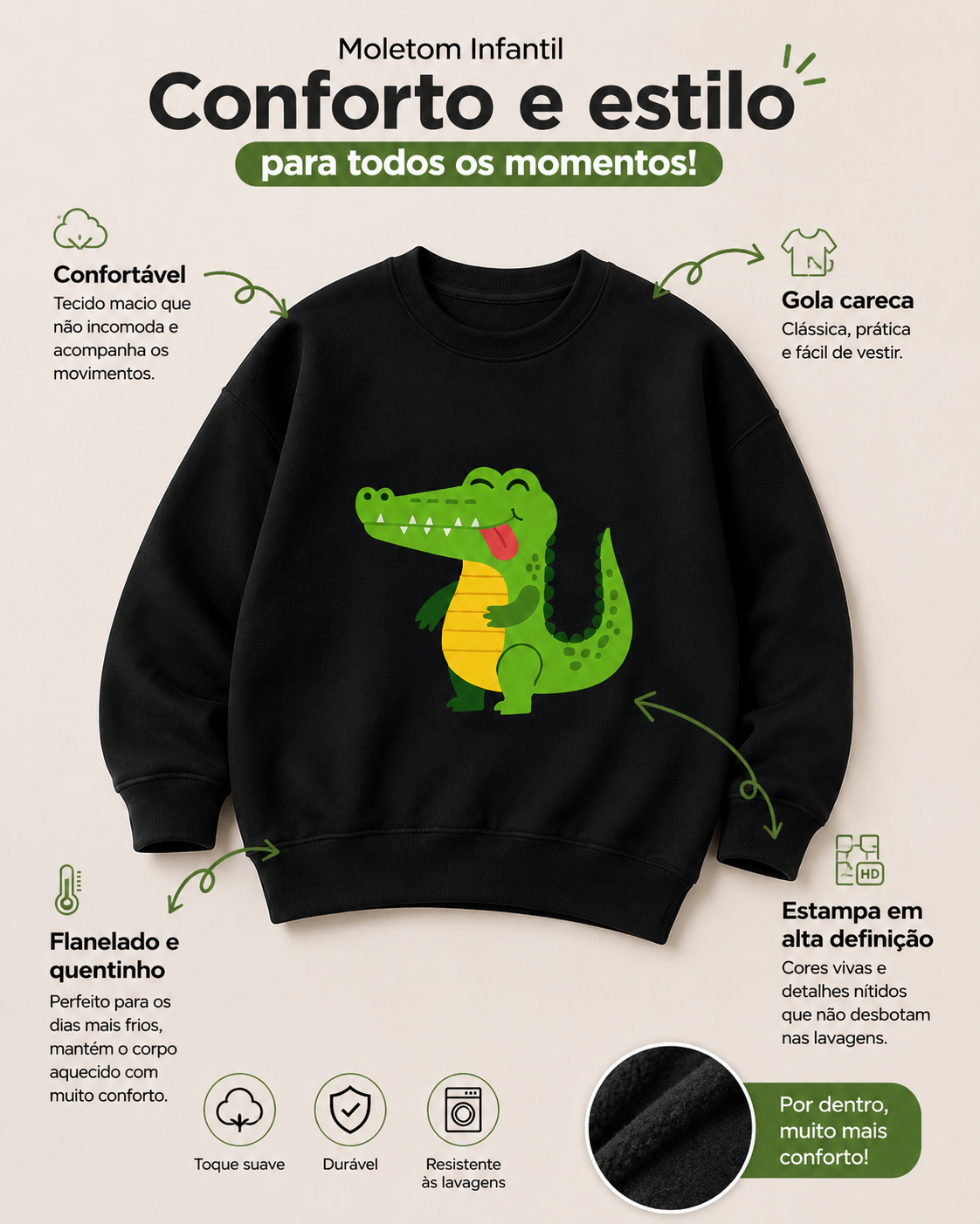 Moletom Infantil | Jacarezinho