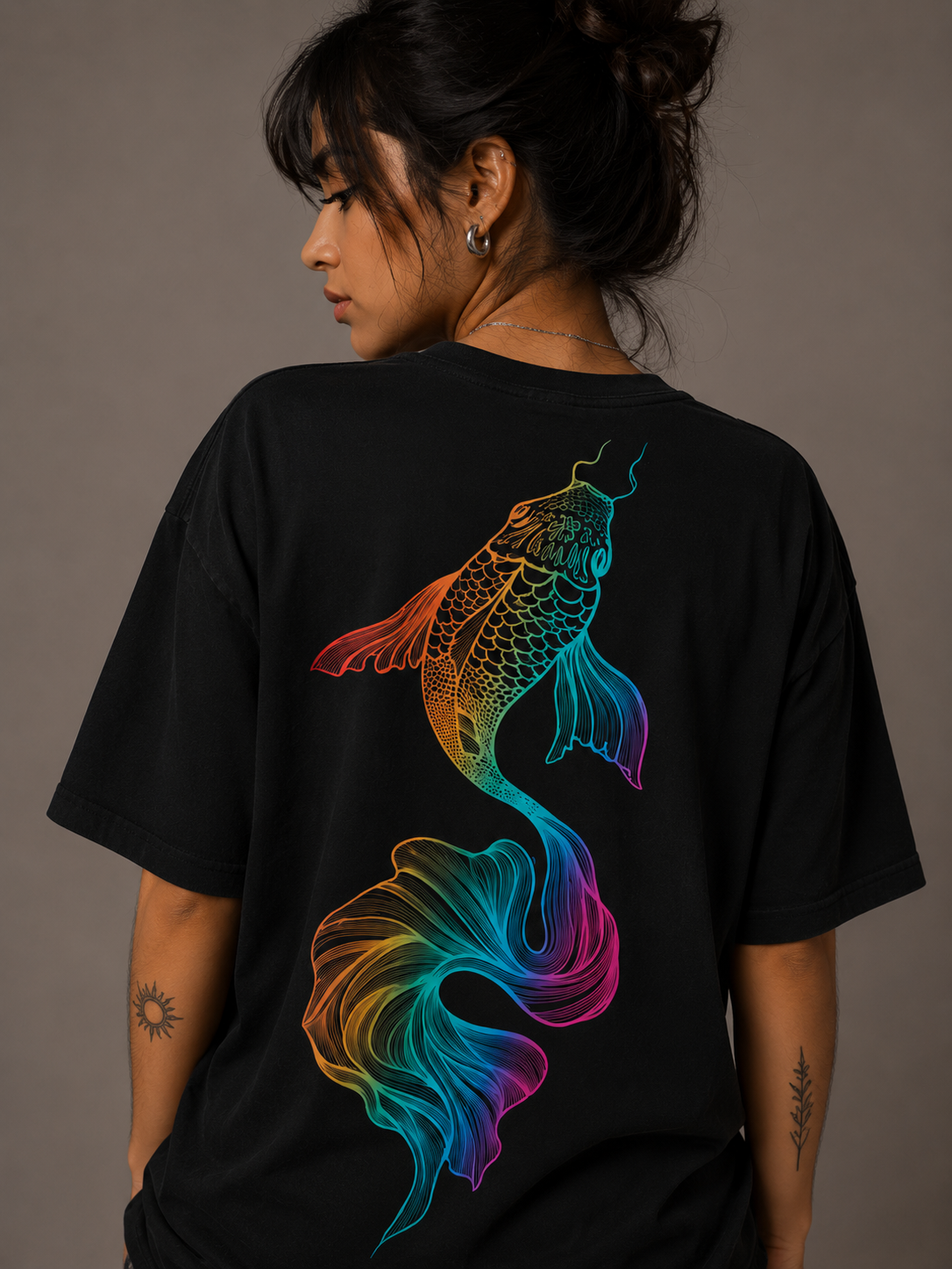 Camiseta Oversized | Fish Colors Unissex