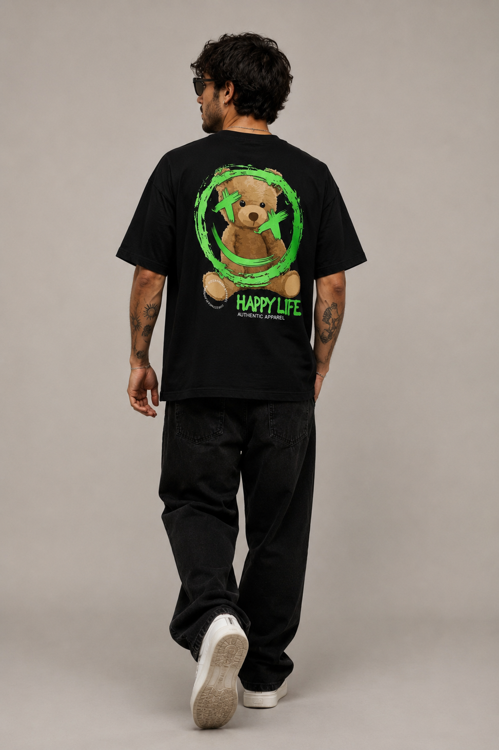 Camiseta Oversized | Bear Happy Unissex