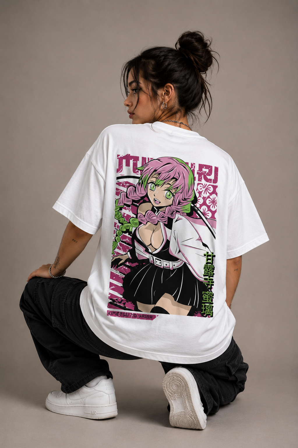 Camiseta Oversized | Mitsuri Kanroji Unissex