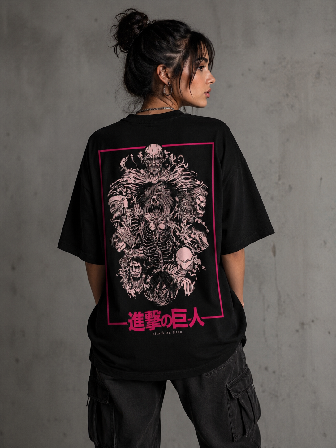 Camiseta Oversized | Attack On Titan Unissex