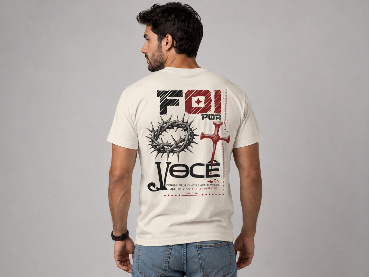 T-Shirt Coleção Cristã | Foi por você
