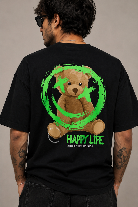 Camiseta Oversized | Bear Happy Unissex